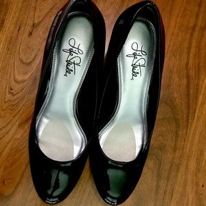 LifeStride black patent leather pumps.